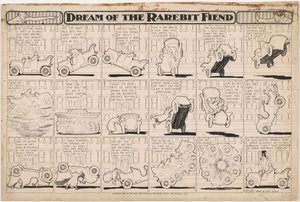 Sen rzadkiego diabła: brykający samochód autorstwa Winsor McCay