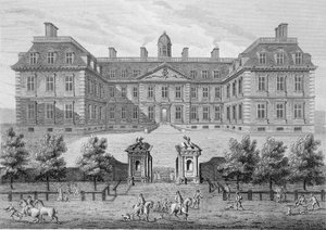 Albemarle House, dawniej Clarendon House, Londyn, publikacja 1809 autorstwa Wise