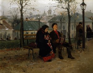 Na bulwarze autorstwa Wladimir Jegorowitsch Makowski