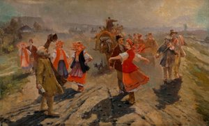Procesja ślubna pod Orel autorstwa Wladimir Jegorowitsch Makowski