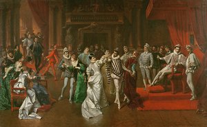 Bal na dworze Henryka Walezjusza autorstwa Wladyslaw Bakalowicz