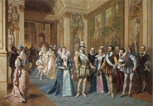 Henryk IV i Maria de Medici autorstwa Wladyslaw Bakalowicz