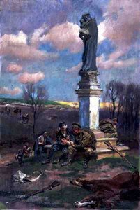 Schronienie dla cierpiących autorstwa Wojciech Kossak