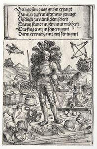 Łuk triumfalny Maksymiliana I: Cesarz Maksymilian jako patron usprawnień..., 1515-17.