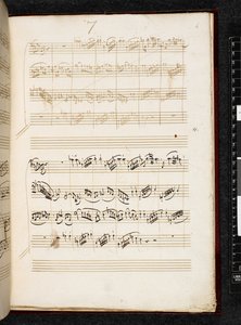 Adagio i fuga c-moll, K. 546, Add. 28996, f.6r autorstwa Wolfgang Amadeus Mozart