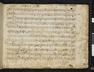 Dodaj MS 37764 f.1 Kwartet smyczkowy D-dur KV 499 autorstwa Wolfgang Amadeus Mozart