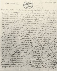 Odręczny list do ojca. Wiedeń 13 czerwca 1781 autorstwa Wolfgang Amadeus Mozart