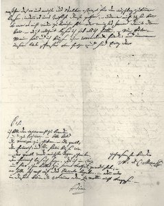 Odręczny list od Wolfganga Amadeusza Mozarta autorstwa Wolfgang Amadeus Mozart