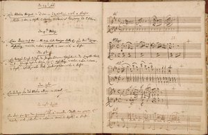 Strony od 24 lutego do 24 kwietnia 1788 r. z katalogu tematycznego Autograf Mozarta autorstwa Wolfgang Amadeus Mozart