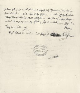 Wolfgang Amadeus Mozart (1756-1791) kompozytor austriacki. Odręcznie napisany list do żony Constanze. 31 lipca 1791 r autorstwa Wolfgang Amadeus Mozart