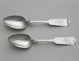 Łyżki deserowe, ok. 1860-1870 (srebrny)