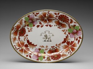 Płyta autorstwa Worcester Porcelain Manufactory