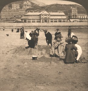 Na plaży w Llandudno, Walia, 1894.