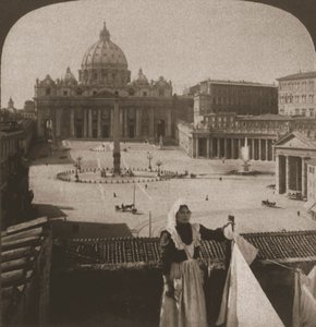 Św. Piotra i Watykan, 1905. autorstwa Works and Sun Sculpture Studios