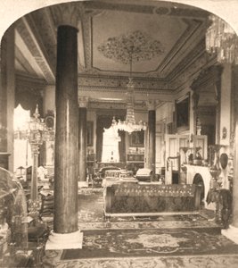Salon, Rezydencja Morska Królowej Wiktorii, Osborne House, IOW, 1900.