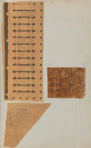 Strona z albumu z rysunkami i kilkoma rycinami architektury, Int..., ca. 1800-1850. Twórcy: Warsztat Charlesa Perciera, Warsztat Pierre