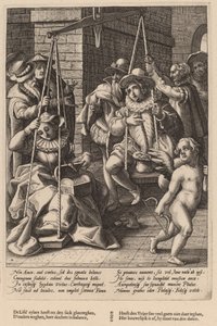 Wagi małżeństwa autorstwa Workshop of Hendrick Goltzius, after Karel van Mander I