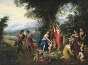Alegoria lata autorstwa Workshop of Jan Brueghel the Elder