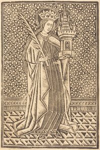 Św. Barbara autorstwa Workshop of Master of the Cologne Arms