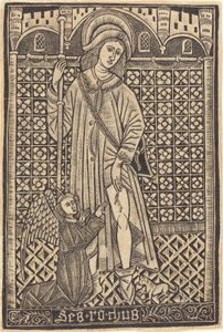 Saint-Roche autorstwa Workshop of Master of the Cologne Arms
