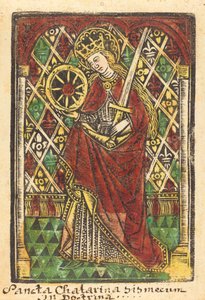 Święta Katarzyna autorstwa Workshop of Master of the Protective Saints of Cologne