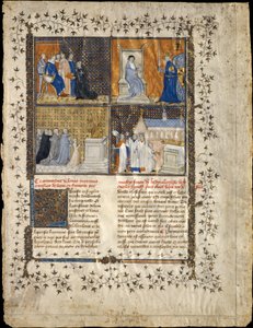 Karta z rękopisu Valerius Maximus, ca. 1380-90. autorstwa Workshop of Pierre Remiet