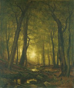 Wieczór w lesie, 1876.
