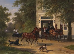 August Belmont i Isabel Perry, 1854.