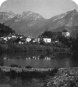 Golling i Tennengebirge, Salzburg, Austria, ok. 1900. autorstwa Wurthle and Sons