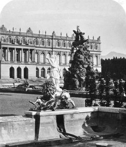 Pałac Herrenchiemsee, Bawaria, Niemcy, ok. 1900. autorstwa Wurthle and Sons