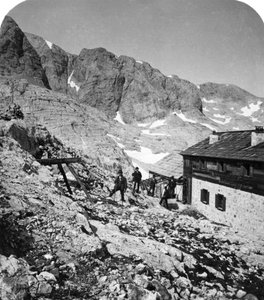 Simony Hut, Salzkammergut, Austria, ok. 1900. autorstwa Wurthle and Sons