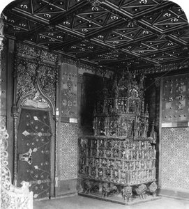 Piec w Komnacie Książąt, Festung Hohensalzburg, Salzburg, Austria, ok. 1900. autorstwa Wurthle and Sons