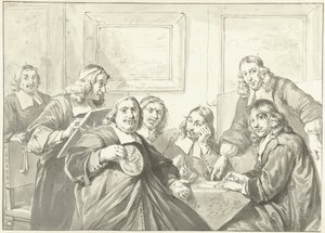 Nadzorcy gildii św. Łukasza w Haarlemie, 1675.