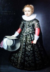 Portret małego chłopca w wieku dwóch i pół roku