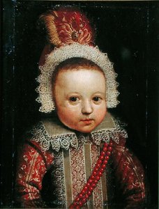 Portret niemowlęcia (olej na panelu)