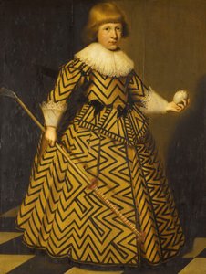 Portret chłopca z klubem Kolf