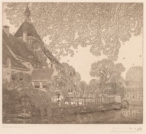 Spadające liście, Amersfoort autorstwa Wynand Otto Jan Nieuwenkamp
