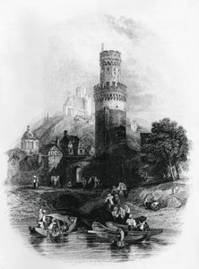 Ilustracja do Trędowatego z Aosty, powieść Xaviera De Maistre (1763-1852), rycina autorstwa Xavier de Maistre