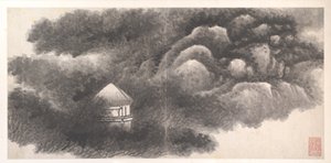 Pejzaże z dwunastu miesięcy, ok. 1685 (album z dwunastoma liśćmi malarskimi; tusz na papierze) autorstwa Xian Gong