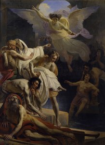 Uzdrowienie w sadzawce Siloam, 1845 autorstwa Yakov Fyodorovich Kapkov