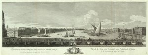 Widok na Newę między kościołem Izaaka a Księgą Korpusu Kadetów do 50-lecia Petersburga, 1753 autorstwa Yakov Vasilyevich Vasilyev