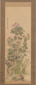 Kwiaty jesienne, 1843. autorstwa Yamamoto Baiitsu