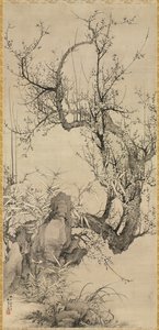 Śliwki, bambus i orchidea, 1834.