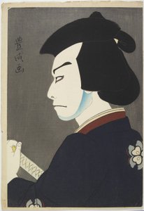 Aktor Nakamura Kichiemon I jako Hoshikage Doemon, 1921 (kolorowy drzeworyt)