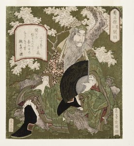 Numer jeden: Liu Bei, 1823-25 (drzeworyt)