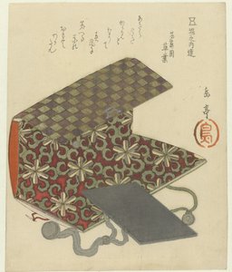 Etui i lustro autorstwa Yashima Gakutei