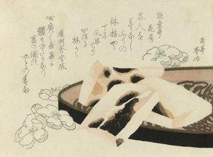 Surimono za rok 1822 autorstwa Yashima Gakutei