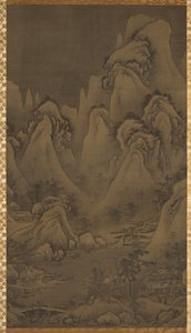Zimowy krajobraz, 1500s. autorstwa Yeoseol