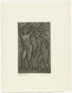 Mężczyzna i kobieta w kolorze szarym autorstwa Yo Sugano (signed by artist)