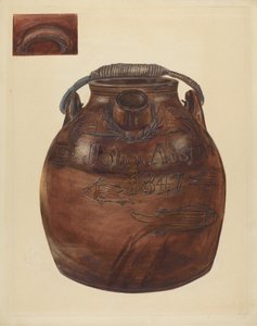 Cydr lub dzbanek na wodę, 19351942. autorstwa Yolande Delasser